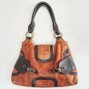 Retro hobo satchel leather Kiki Pearl purse